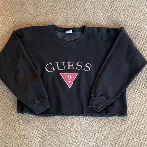 Vintage 90s Guess Crop Sweatshirt